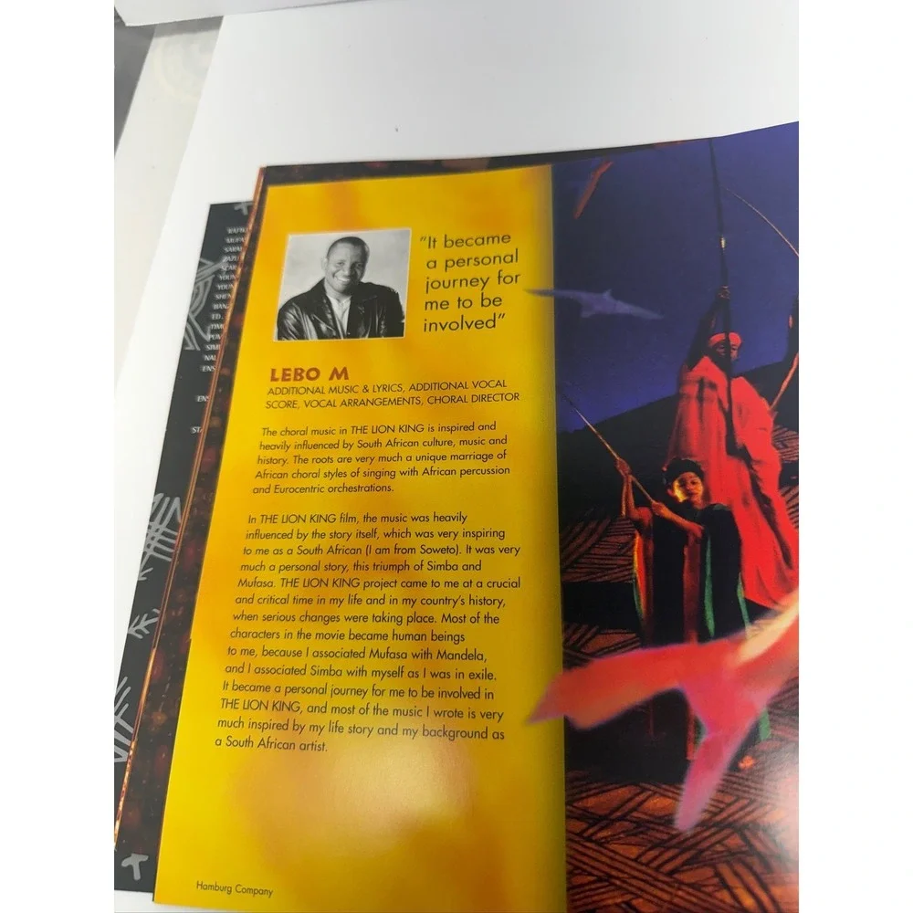 Disney The Lion King Broadway Musical Playbill Program Lot D-1